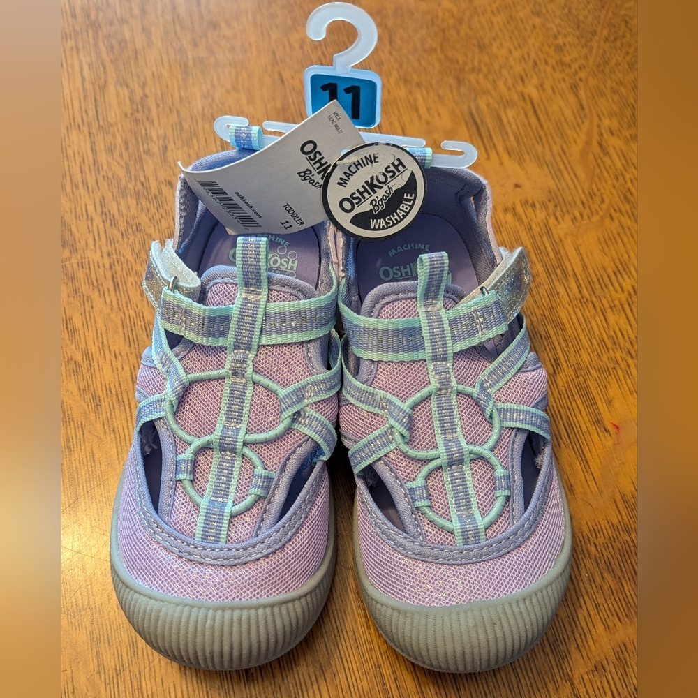 OshKosh B'gosh Toddler Girls Washable Bump Toe Sandal